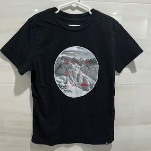 Quiksilver Black Graphic T-Shirt for kids